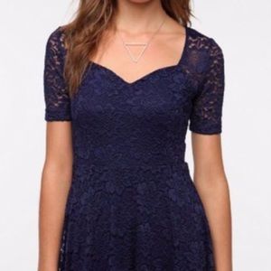 Urban Outfitters Pins & Needles Blue Lace Dress